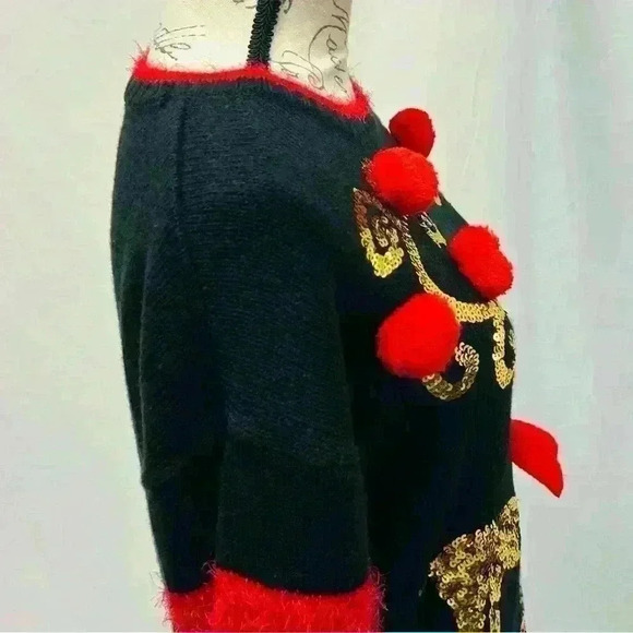 Holiday Time Sequin Christmas Sweater size Small - Picture 9 of 14
